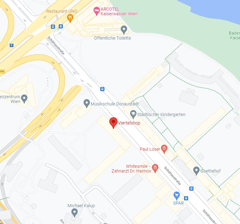 Google Maps Karte Viertelshop 1220